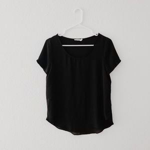 Sheer black tee